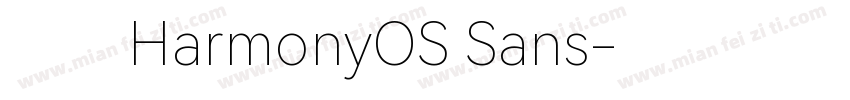 华为HarmonyOS Sans字体转换